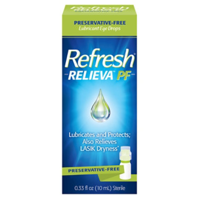 Refresh Relieva Preservative Free Non Preserved Tears Lubricant Eye Drops - 0.33 Fl. Oz. - Image 1