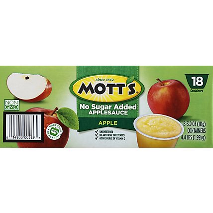 Motts Apple Sauce Unsweetened Tub - 70.2 Oz - Image 6