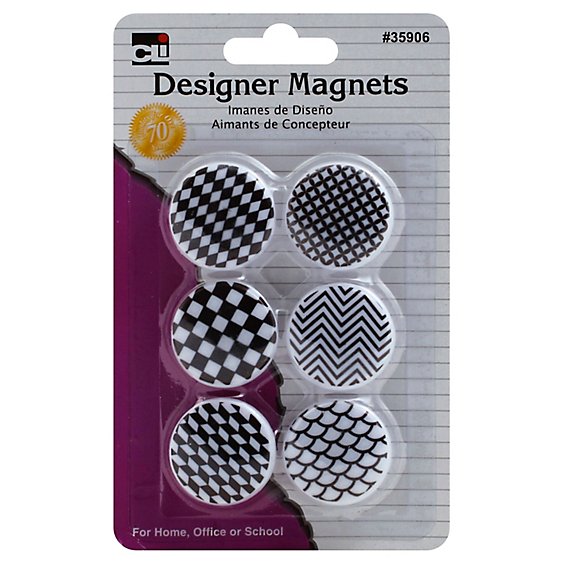 CLi Magnets Designer Button - 6 Count