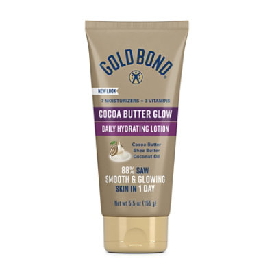 Gold Bond Cocoa Butter Glow Daily Hydrating Lotion - 5.5 Oz - Image 1