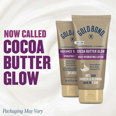 Gold Bond Cocoa Butter Glow Daily Hydrating Lotion - 5.5 Oz - Image 2