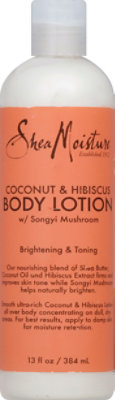 SheaMoisture Body Lotion Brightening & Toning Coconut & Hibiscus - 13 Fl. Oz. - Image 2