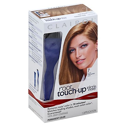 Clairol Nice & Easy Hair Color Permanent Root Touch Up Dark Blonde 7 - Each - Image 1