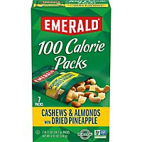 Emerald 100 Calorie Packs Cashew & Almonds With Dried Pineapple - 7-0.71 Oz - Image 1