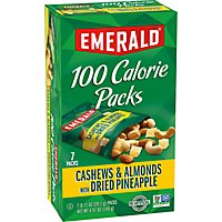 Emerald 100 Calorie Packs Cashew & Almonds With Dried Pineapple - 7-0.71 Oz - Image 3