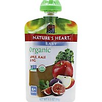 Natures Heart Organic Baby Food 6+ Months Apple Kale & Fig - 3.5 Oz - Image 2