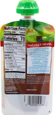 Natures Heart Organic Baby Food 6+ Months Pear Banana Blueberry & Raspberry - 3.5 Oz - Image 3
