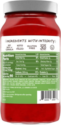 Primal Kitchen Avocado Oil Pasta Sauce Marinara Tomato Basil - 24 Oz - Image 6