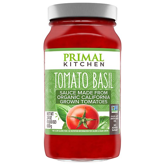 Primal Kitchen Avocado Oil Pasta Sauce Marinara Tomato Basil - 24 Oz