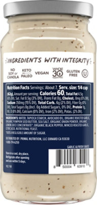Primal Kitchen No Dairy Garlic Alfredo Sauce 15 Oz - Image 6