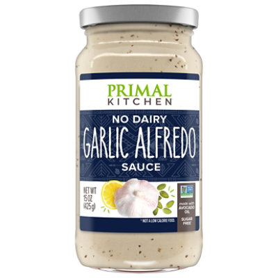 Primal Kitchen No Dairy Garlic Alfredo Sauce 15 Oz - Image 2