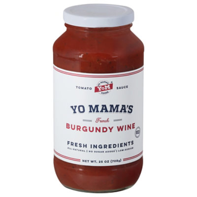 Yo Mamas Foods Tomato Sauce French Burgundy Wine - 25 Oz - Image 2