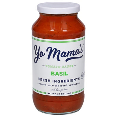 Yo Mamas Foods Tomato Sauce Bellisima Basil - 25 Oz - Image 2