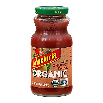 La Victoria Organic Salsa Chunky Mild - 16 Oz - Image 3