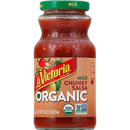 La Victoria Organic Salsa Chunky Mild - 16 Oz - Image 2