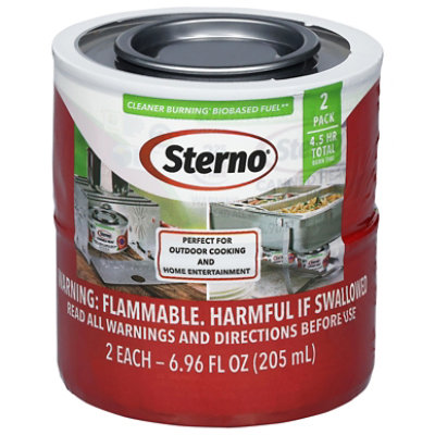 Sterno 2pk Outdoor Ethanol Gel Canned Heat - Each