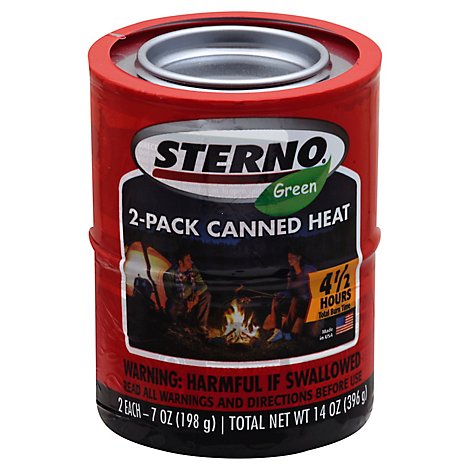 Sterno 2pk Outdoor Ethanol Gel Canned Heat - Each