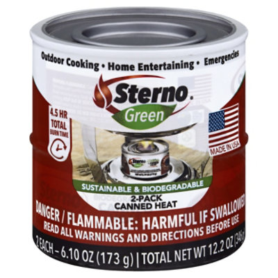 Sterno Green Canned Heat - 2-6.10 Oz - Image 3