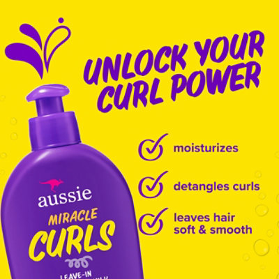 Aussie Miracle Curls with Coconut Oil Paraben Free Detangling Milk Treatment - 6.7 Fl. Oz. - Image 3