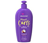 Aussie Miracle Curls with Coconut Oil Paraben Free Detangling Milk Treatment - 6.7 Fl. Oz.