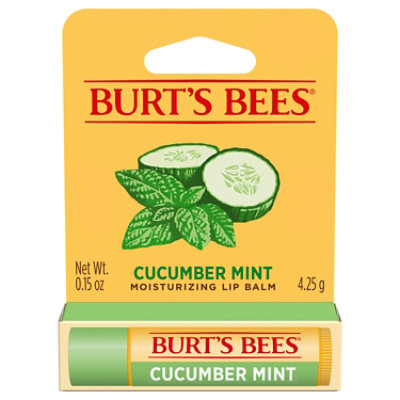 Burt's Bees Cucumber Mint Moisturizing Lip Balm - 1 Count - Image 1