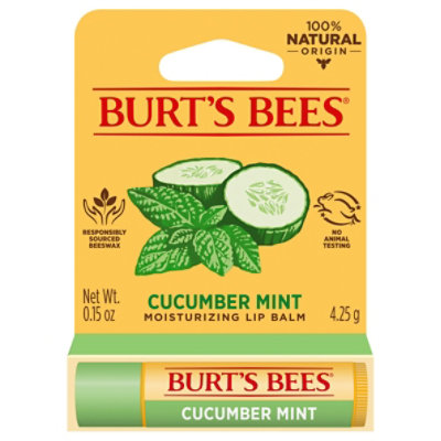 Burt's Bees Cucumber Mint Moisturizing Lip Balm - 1 Count