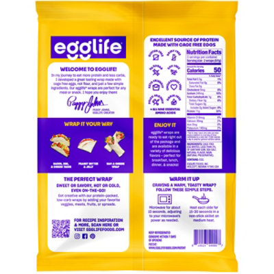 Egglife Original Egg White Wraps 6ct - 6 Oz - Image 6