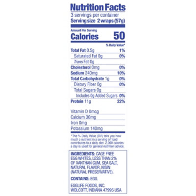 Egglife Original Egg White Wraps 6ct - 6 Oz - Image 3