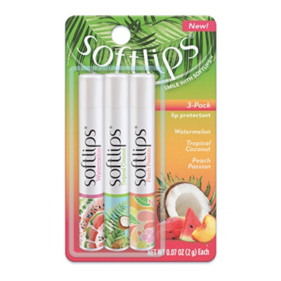 Softlips Spring Tropical Lip Balm - 3-.07 Oz