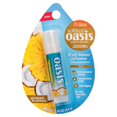 Softlips Oasis Pineapple Coconut - .16 Oz - Image 3