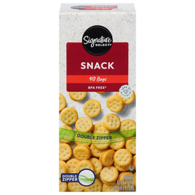 Signature SELECT Bags Snack Reseal - 40 Count