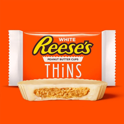 Reeses Thins White Creme Peanut Butter Cups Candy Share Pack - 7.37 Oz - Image 3