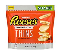 Reeses Peanut Butter Cups White Thins Bag - 7.37 Oz
