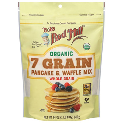 Bobs Red Mill Organic Pancake & Waffle Mix 7 Grain Whole Grain Pouch - 24 Oz - Image 3