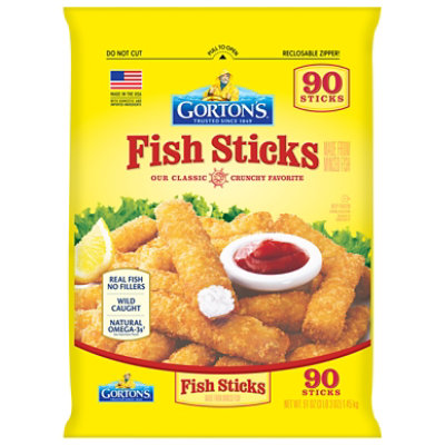 Gortons Fish Sticks Crunchy Breaded - 51 Oz - Image 1
