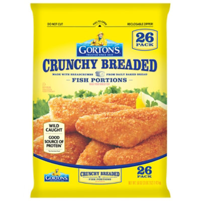 Gorton’s Crunchy Breaded Fish 100% Whole Fish Fillets Bag - 26 Count - Image 3