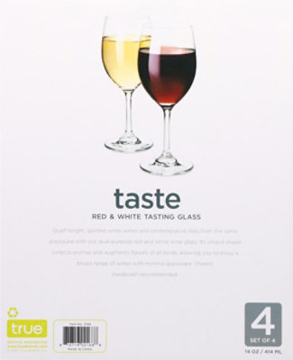 4pc Red And White Wine Tasting Glasses - Each - Image 4