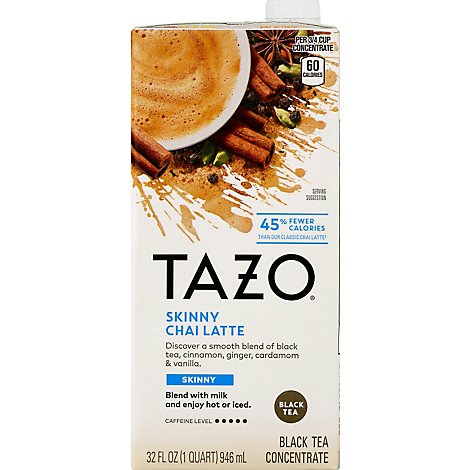 TAZO Tea Concentrate Black Tea Skinny Chai Latte - 32 Fl. Oz.