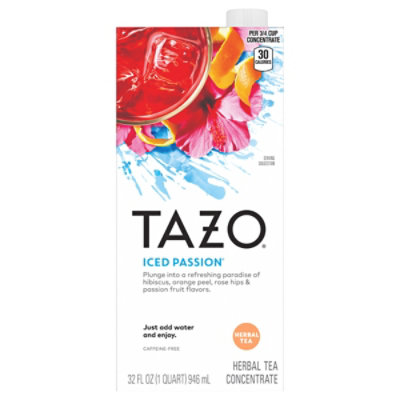 TAZO Tea Concentrated Herbal Tea Iced Passion - 32 Fl. Oz.