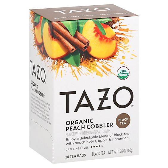 Tazo Tea Orgnc Peach Cobbler - 20 Count