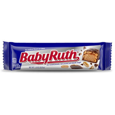 Baby Ruth Chocolatey Peanut Caramel Nougat Full Size Candy Bar - 1.9 Oz - Image 1