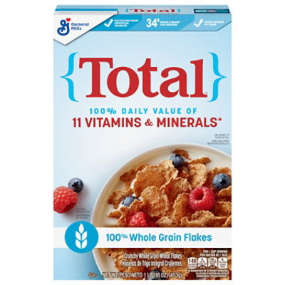 Total Cereal Wheat Flakes Crunchy Whole Grain - 16 Oz - Image 3