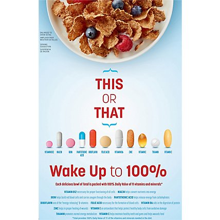 Total Cereal Wheat Flakes Crunchy Whole Grain - 16 Oz - Image 6