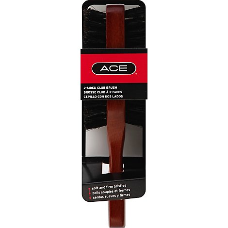 ACE Hairbrush Club 2 Sided With Handle - Each