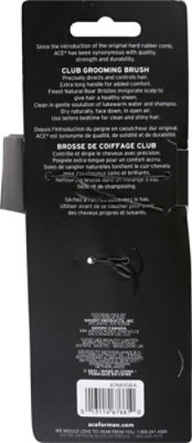 ACE Hairbrush Club Boar Bristles Black - Each - Image 4