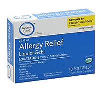 Signature Care Allergy Relief Loratadine Softgel - 10 Count