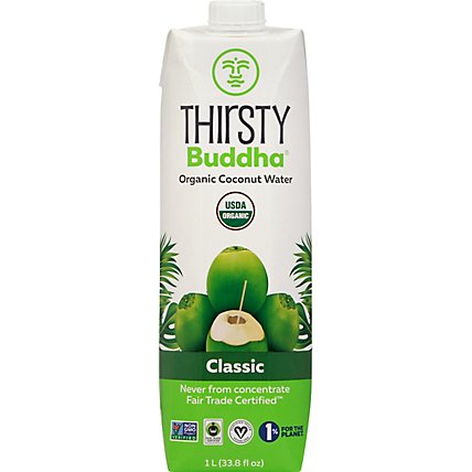 Thirsty Buddha Coconut Water Organic Classic - 33.8 Fl. Oz. - Image 2