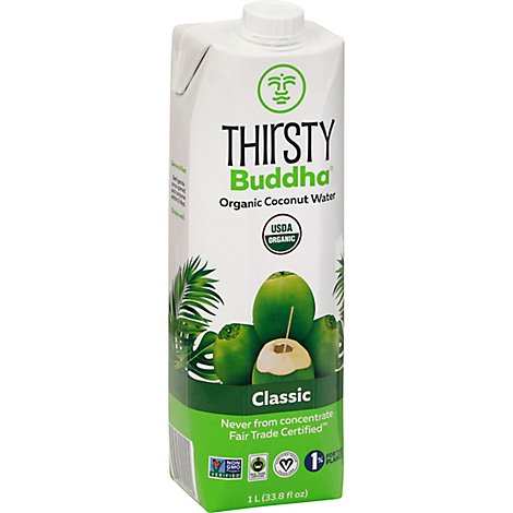 Thirsty Buddha Coconut Water Organic Classic - 33.8 Fl. Oz.