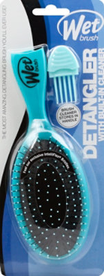 WetBrush Hairbrush Detangler With Build In Cleaner Teal - Each - Image 2