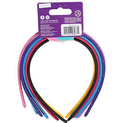 Goody Headbands Everyday Shoestring Mylar Mixed - 8 Count - Image 4